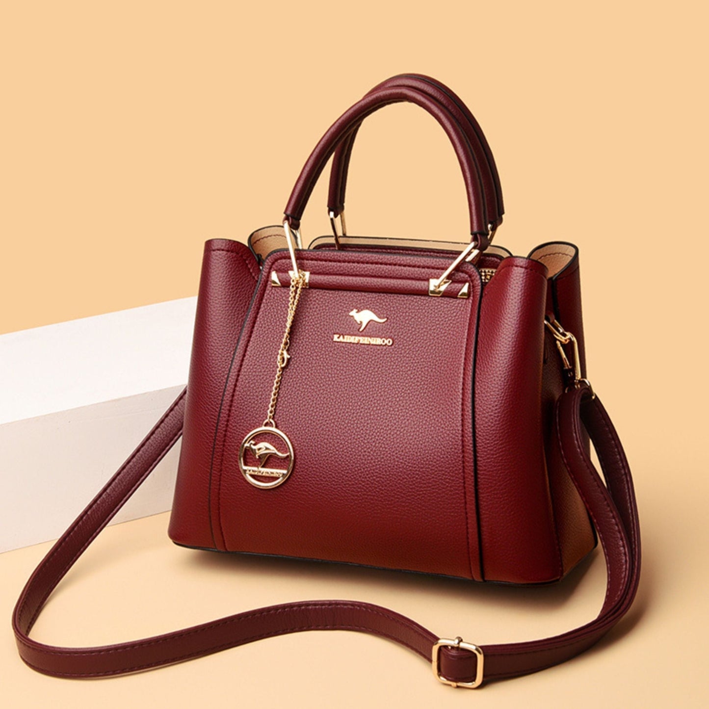 Bolsa de Couro Legítimo Transversal Luxury