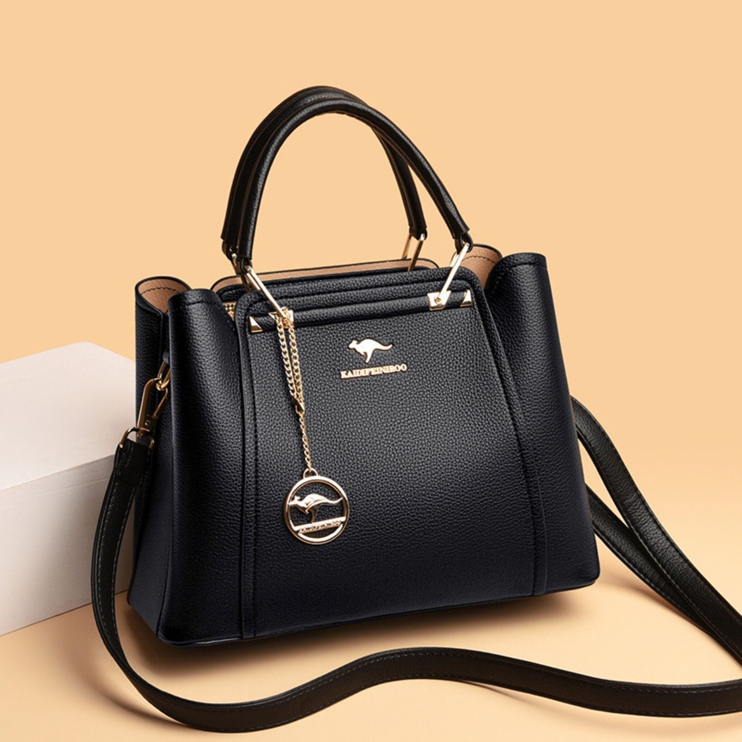 Bolsa de Couro Legítimo Transversal Luxury