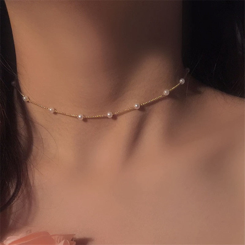 Colar Elegância Perolada