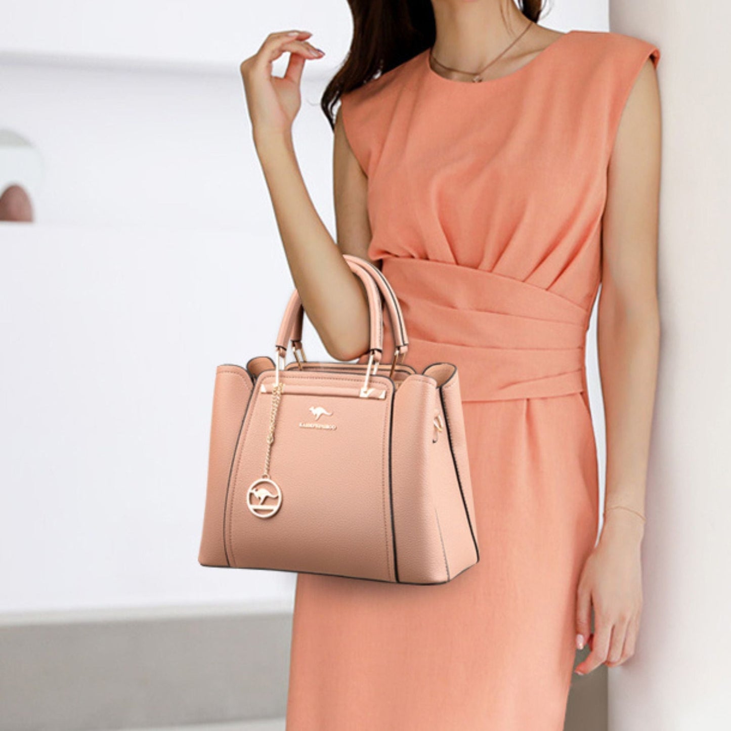Bolsa de Couro Legítimo Transversal Luxury