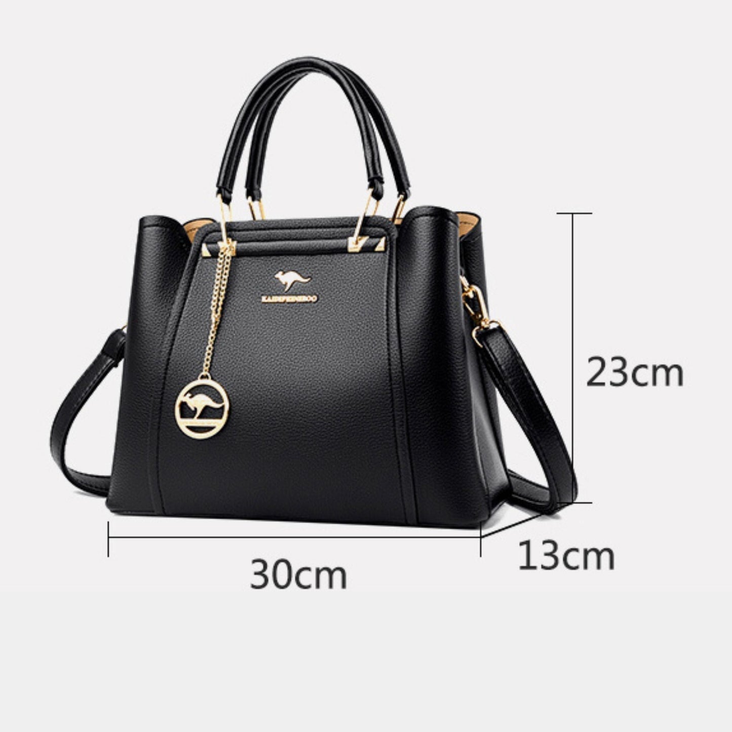 Bolsa de Couro Legítimo Transversal Luxury