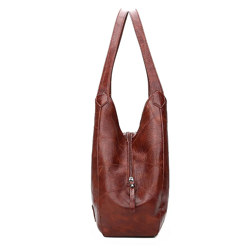 Bolsa de Couro Feminina Vintage Retrô