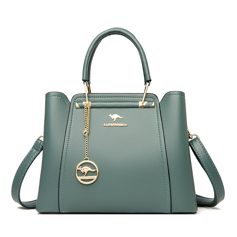 Bolsa de Couro Legítimo Transversal Luxury