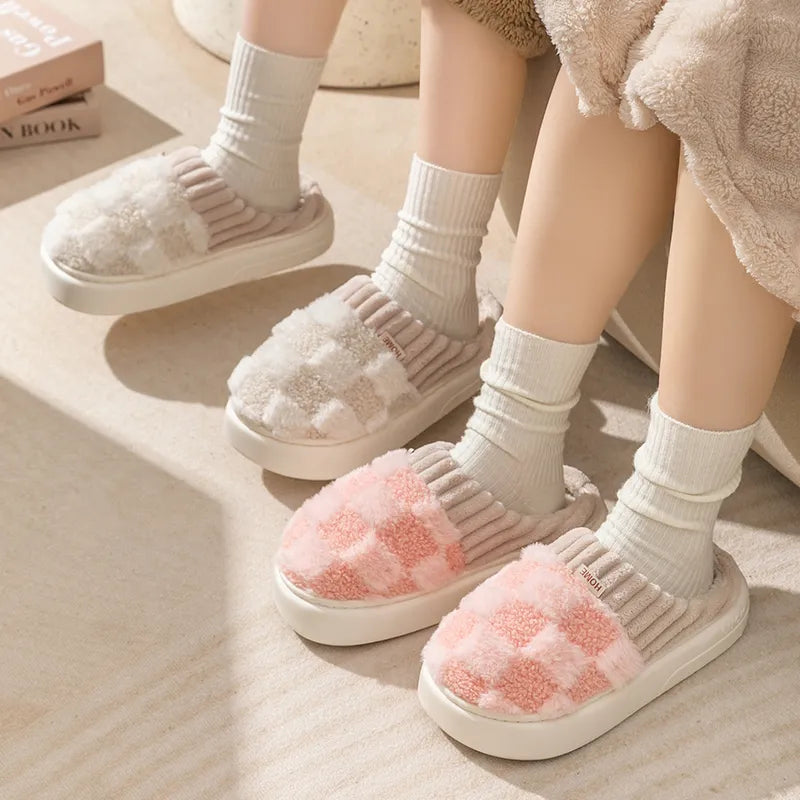 Pantufa Feminina Xadrez