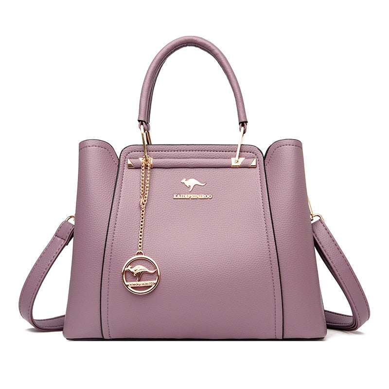 Bolsa de Couro Legítimo Transversal Luxury