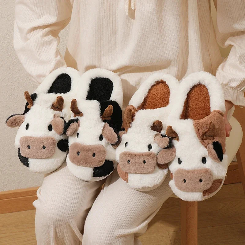Pantufa Feminina Estilo Vaquinha