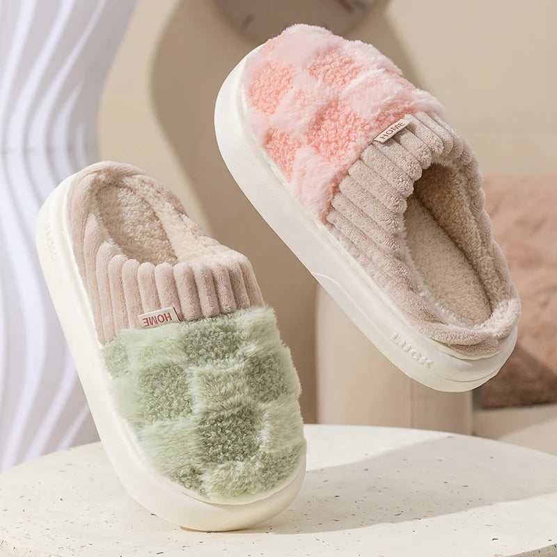 Pantufa Feminina Xadrez