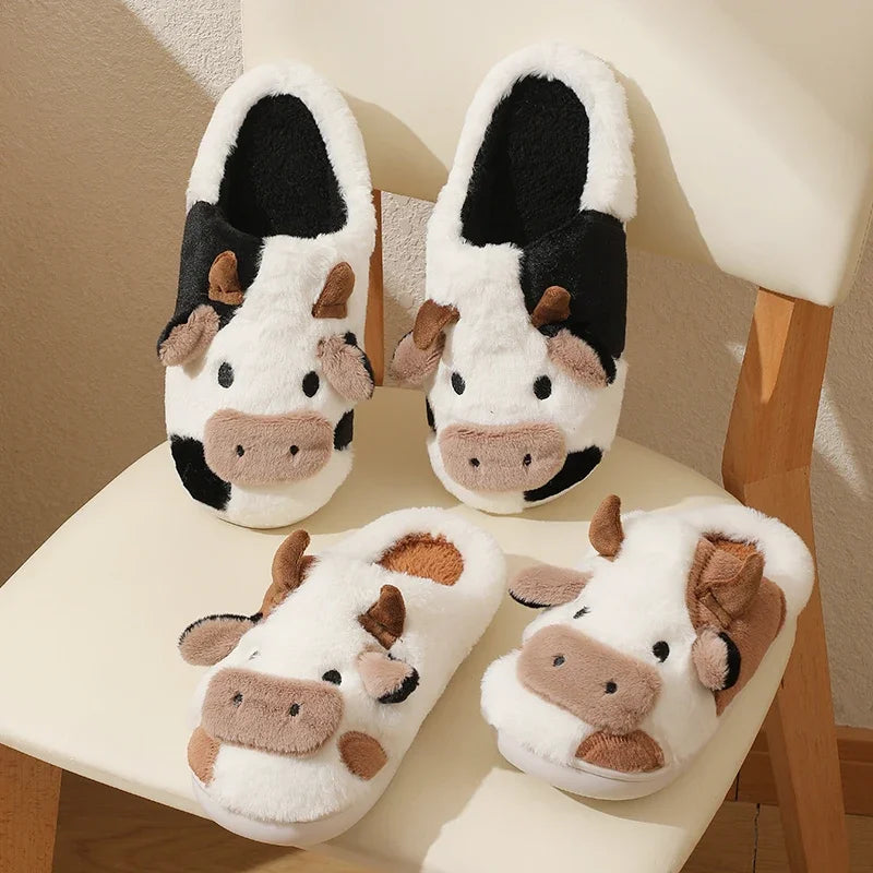 Pantufa Feminina Estilo Vaquinha