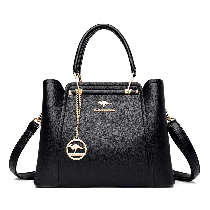 Bolsa de Couro Legítimo Transversal Luxury