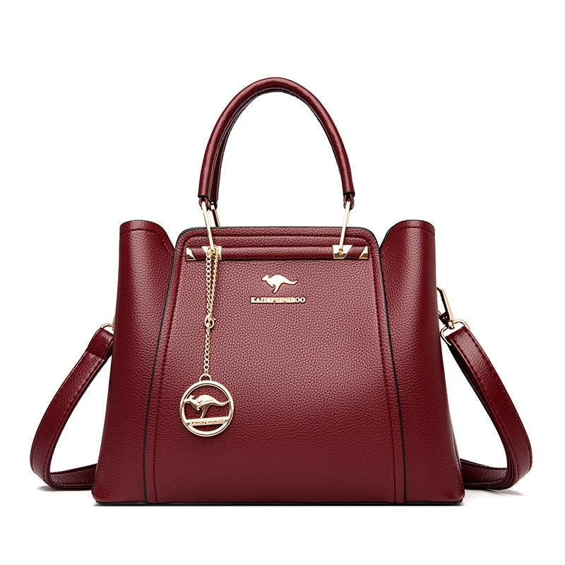 Bolsa de Couro Legítimo Transversal Luxury