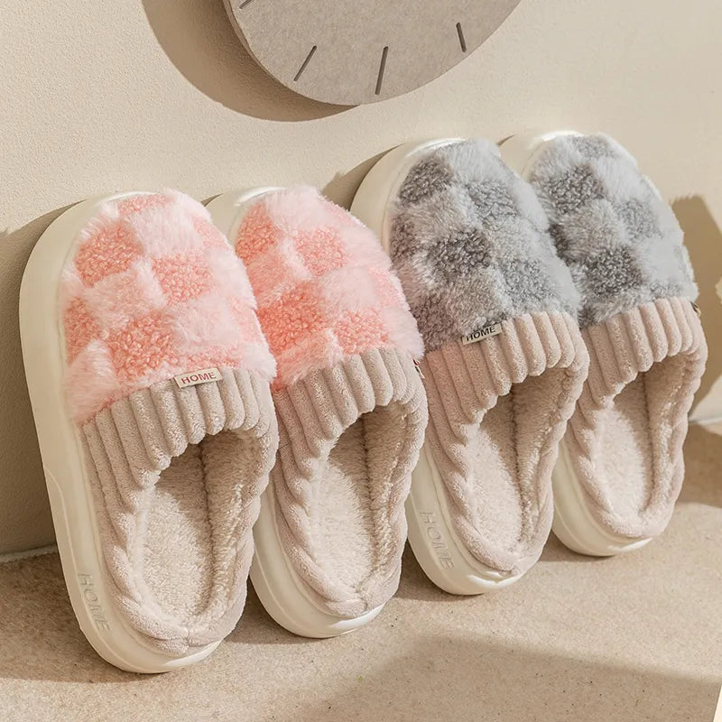 Pantufa Feminina Xadrez