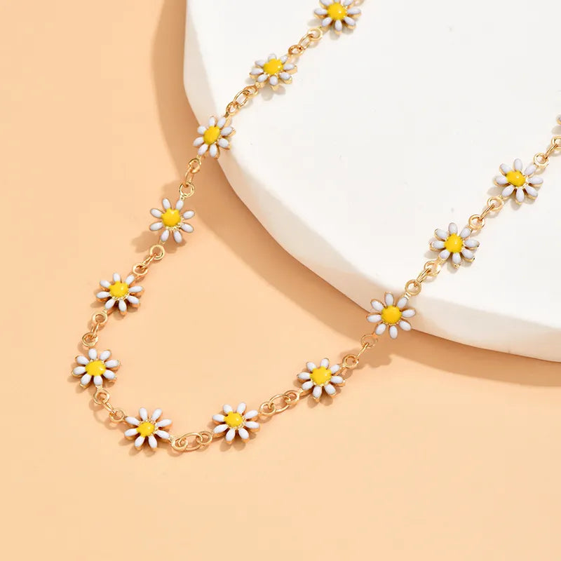 Colar Girassol Summer Ouro 18K