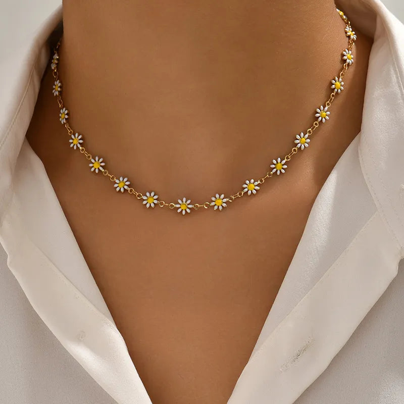 Colar Girassol Summer Ouro 18K