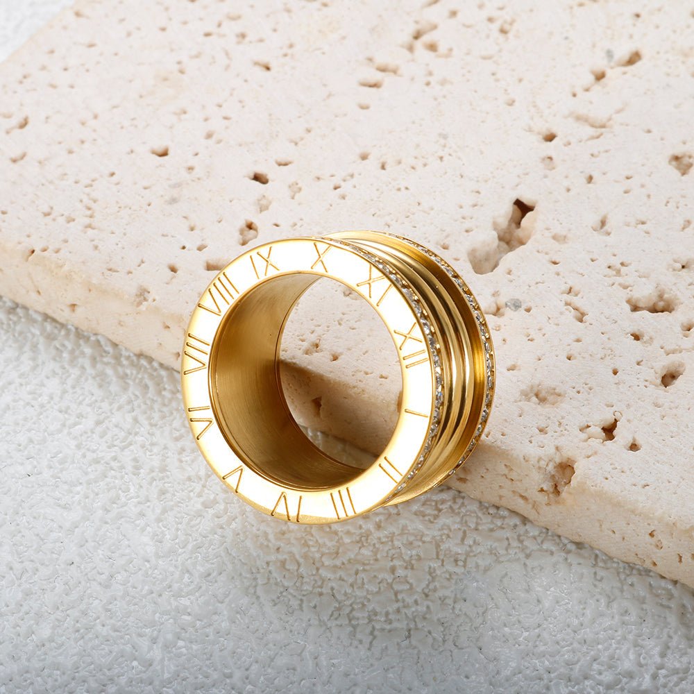 Anel Imperial Luxury Banhado em Ouro 18K