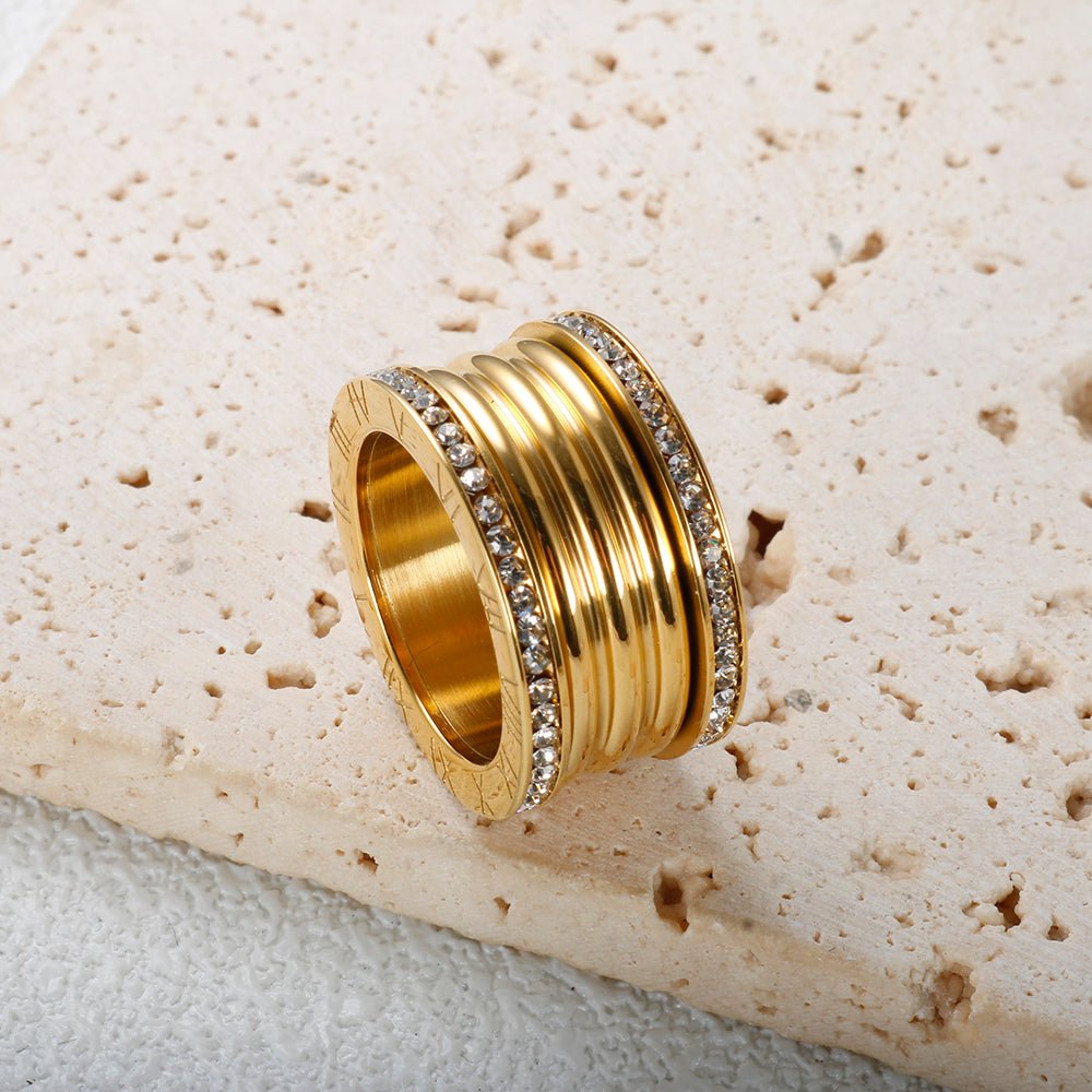 Anel Imperial Luxury Banhado em Ouro 18K