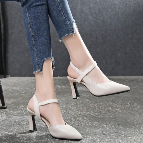 Scarpin de Couro - Salto Bloco Confortável (Promoção Pré Inverno 2024)