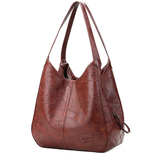 Bolsa de Couro Feminina Vintage Retrô