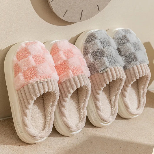 Pantufa Feminina Xadrez