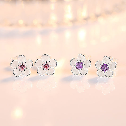 Brinco Flor de Cristal