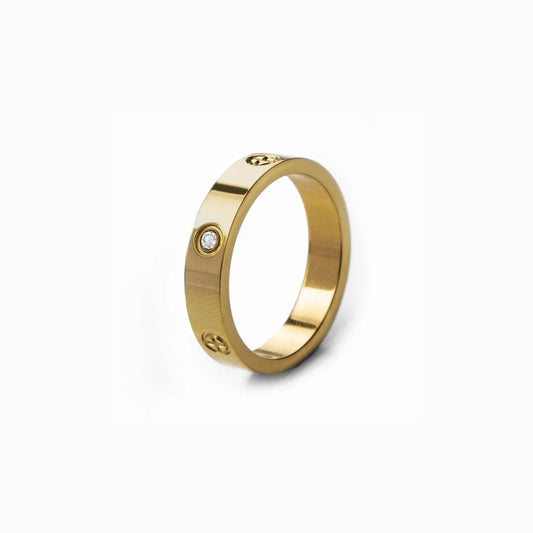 Anel Classic Minimalista Banhado em Ouro 18k